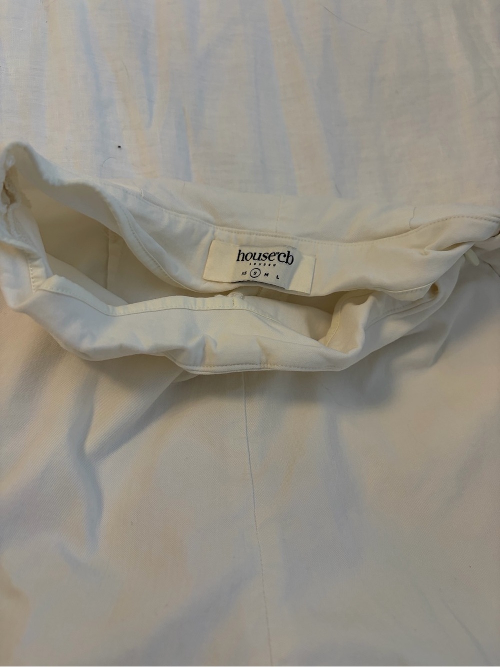 House of CB Cream High-Waist Pants